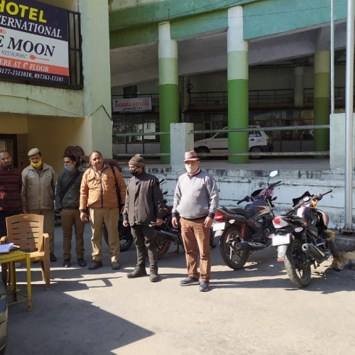 Health Camp For Eye Checking Of Drivers